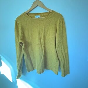 J. Crew Women's Mustard Yellow Crewneck Sweater